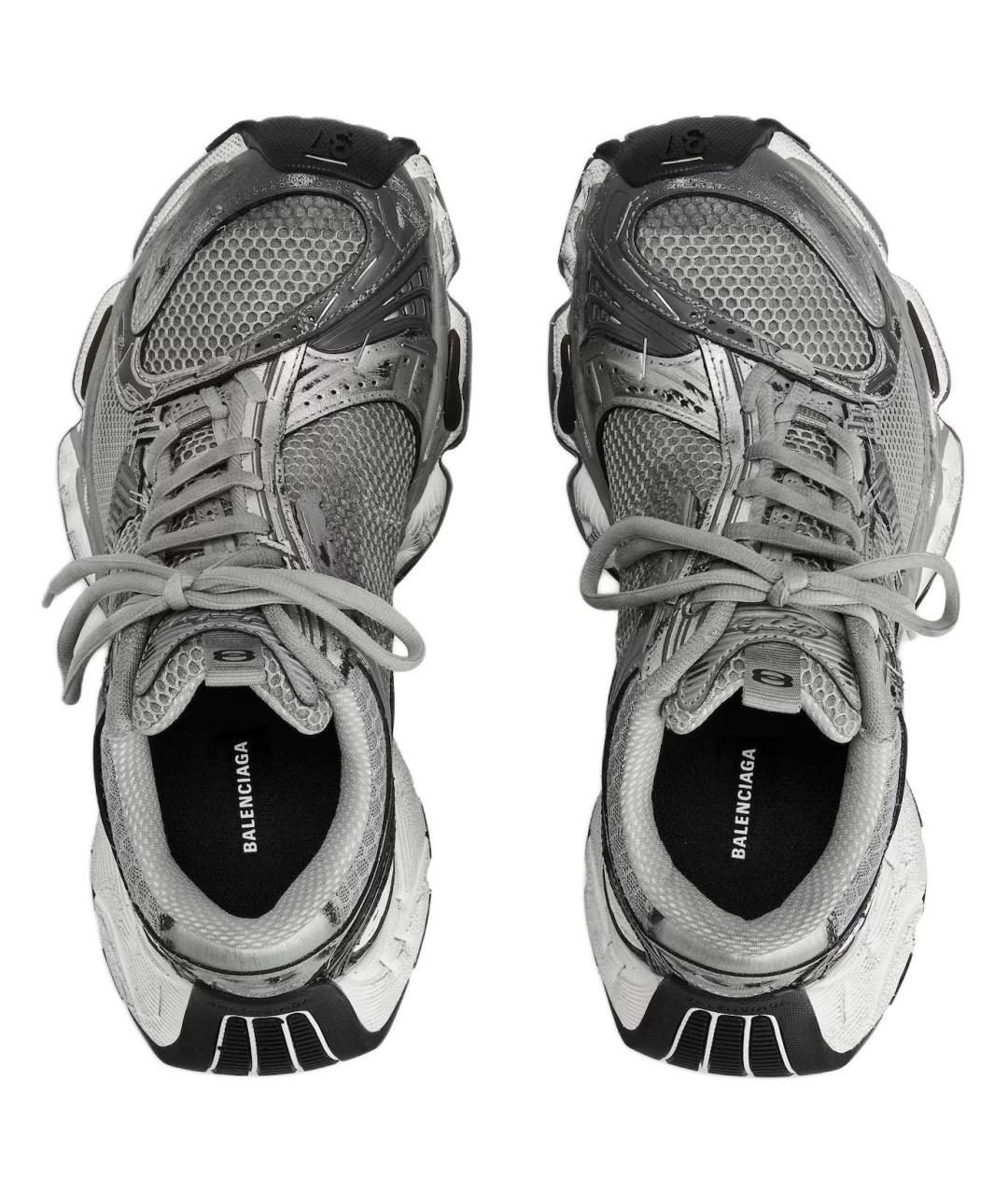 BALENCIAGA Серые низкие кроссовки / кеды, фото 5