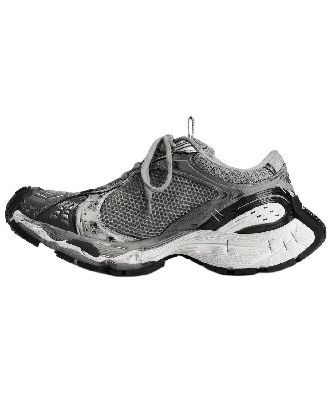 BALENCIAGA Серые низкие кроссовки / кеды, фото 2