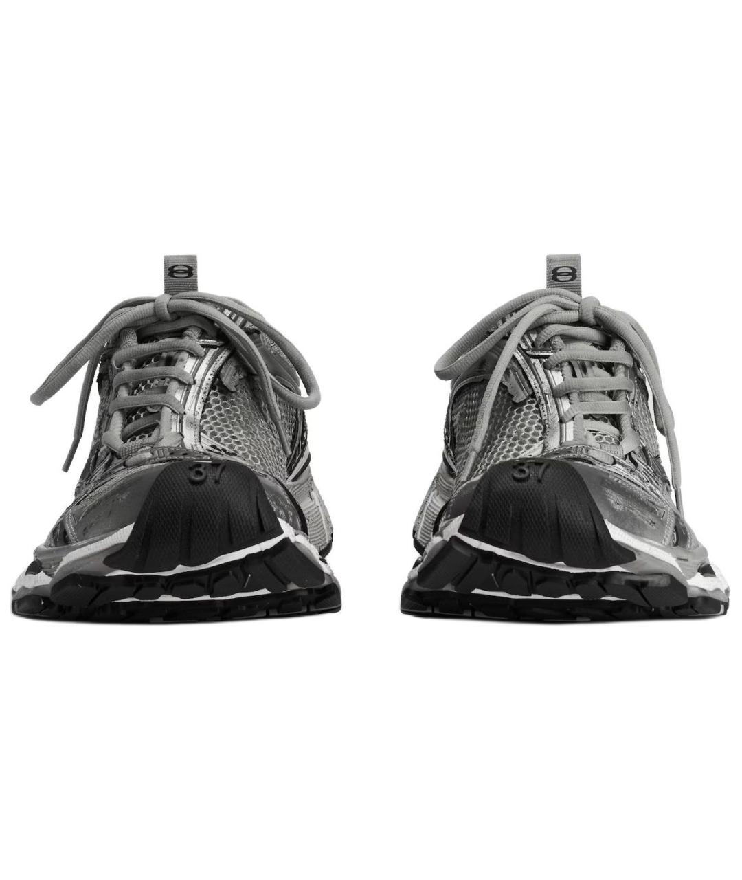 BALENCIAGA Серые низкие кроссовки / кеды, фото 4