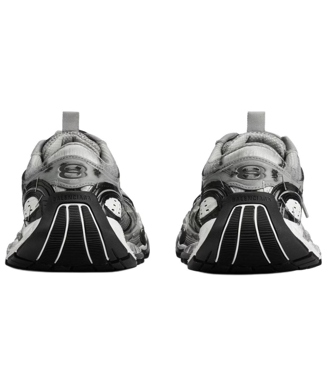 BALENCIAGA Серые низкие кроссовки / кеды, фото 6