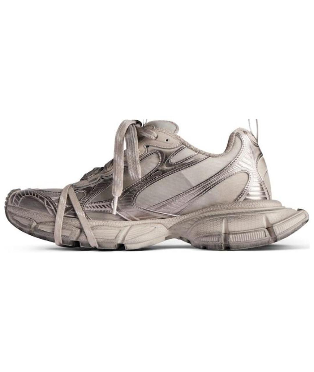 BALENCIAGA Бежевые низкие кроссовки / кеды, фото 2