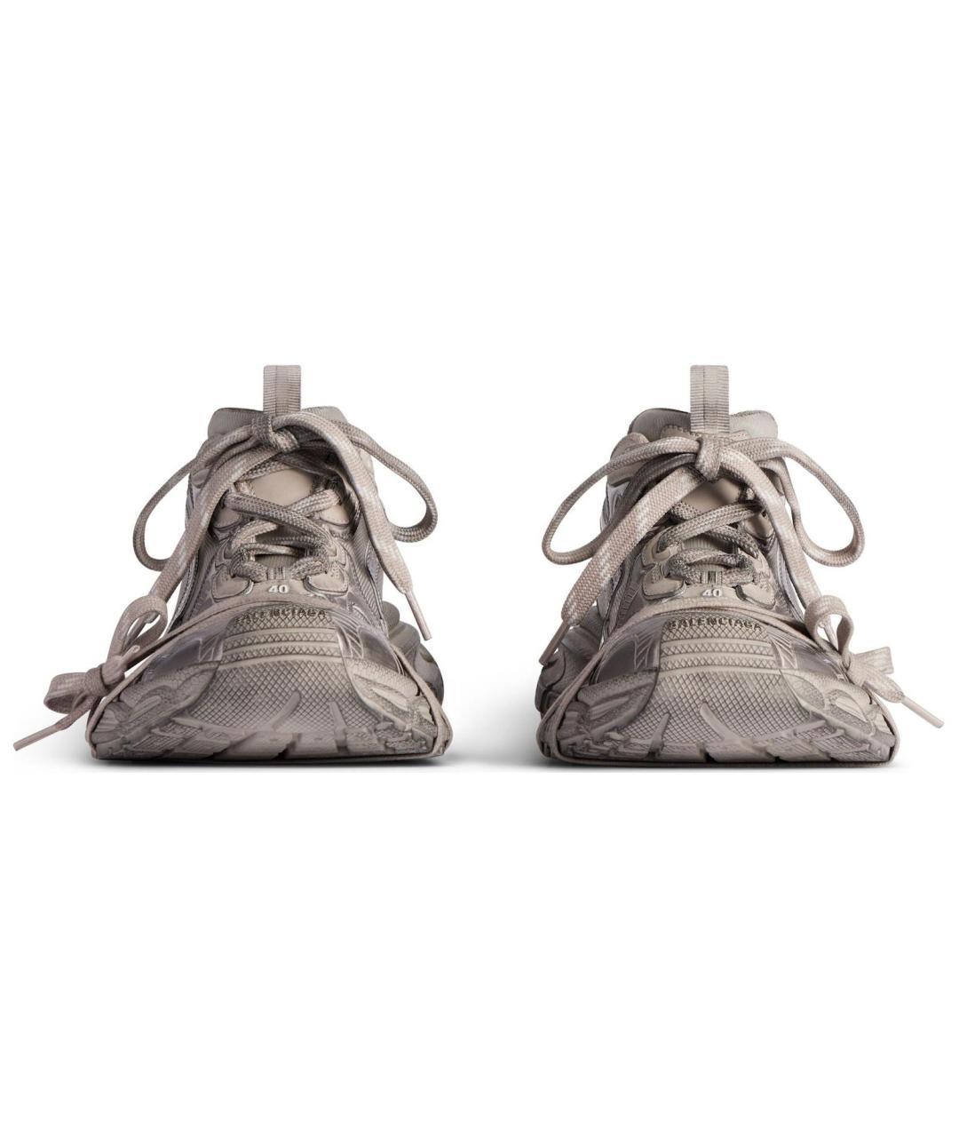 BALENCIAGA Бежевые низкие кроссовки / кеды, фото 4