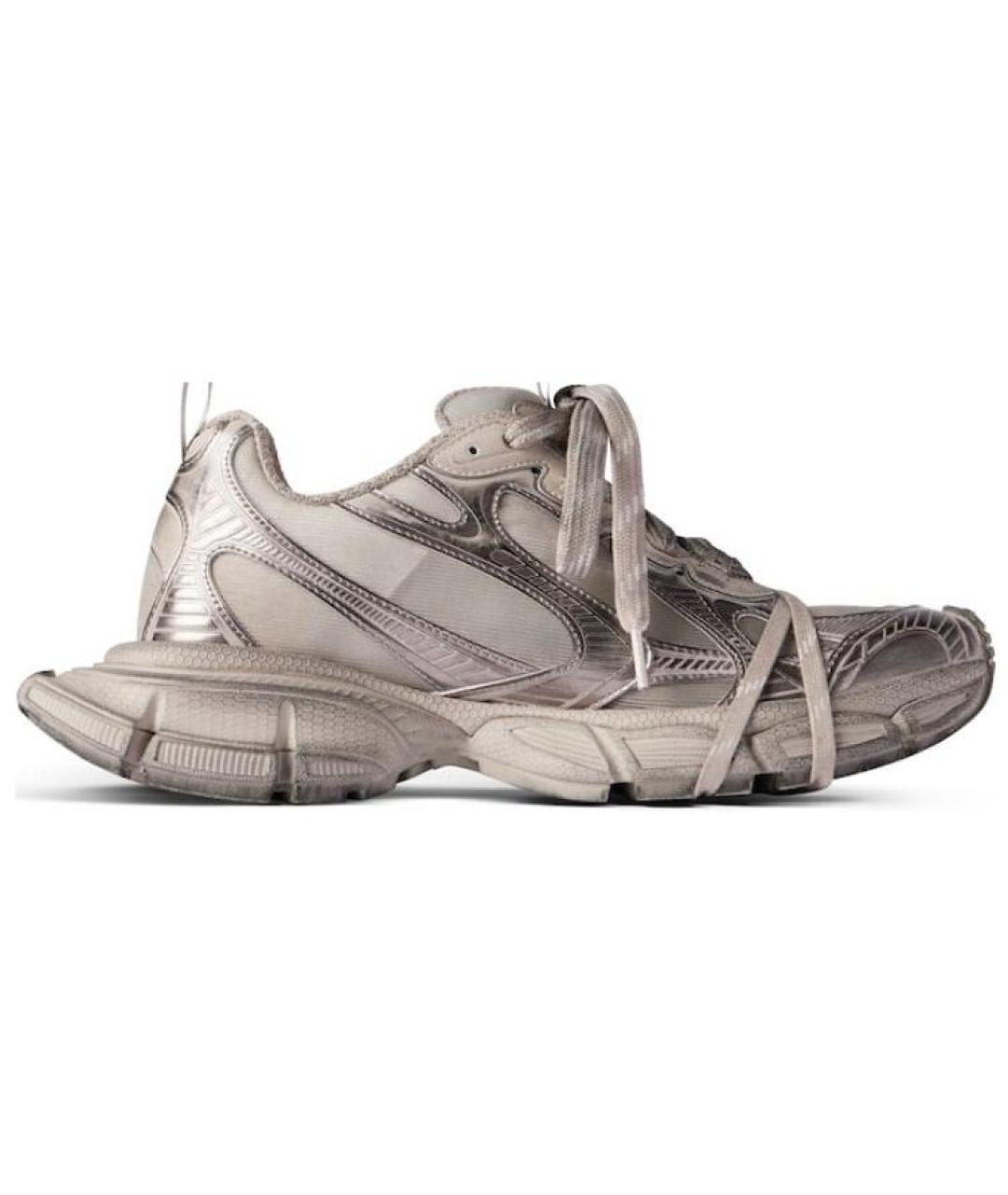 BALENCIAGA Бежевые низкие кроссовки / кеды, фото 1