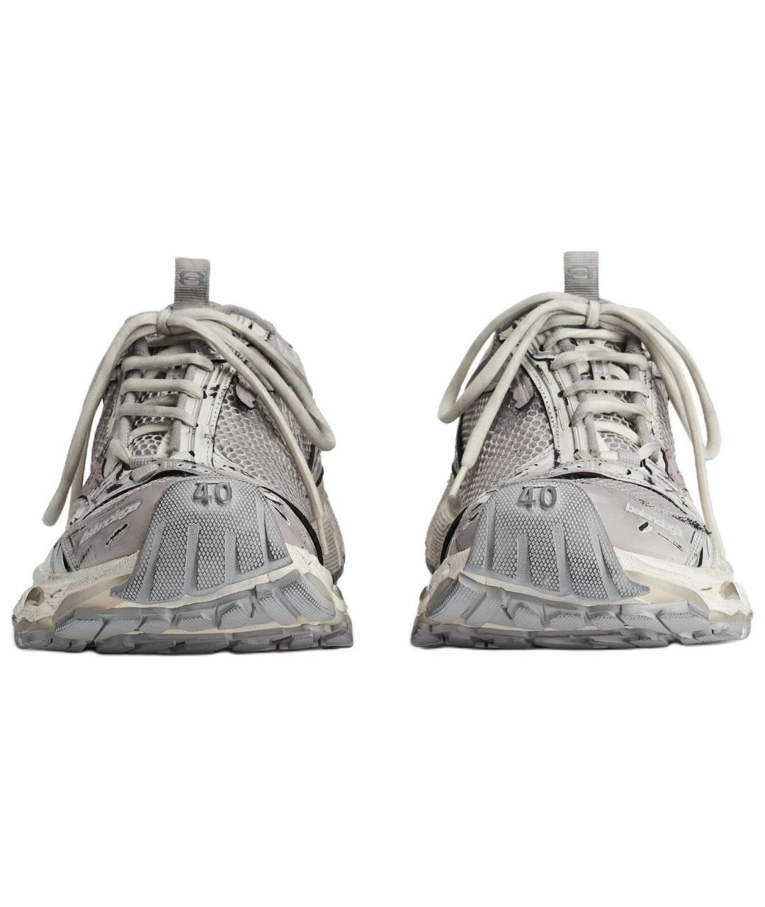 BALENCIAGA Серые низкие кроссовки / кеды, фото 3