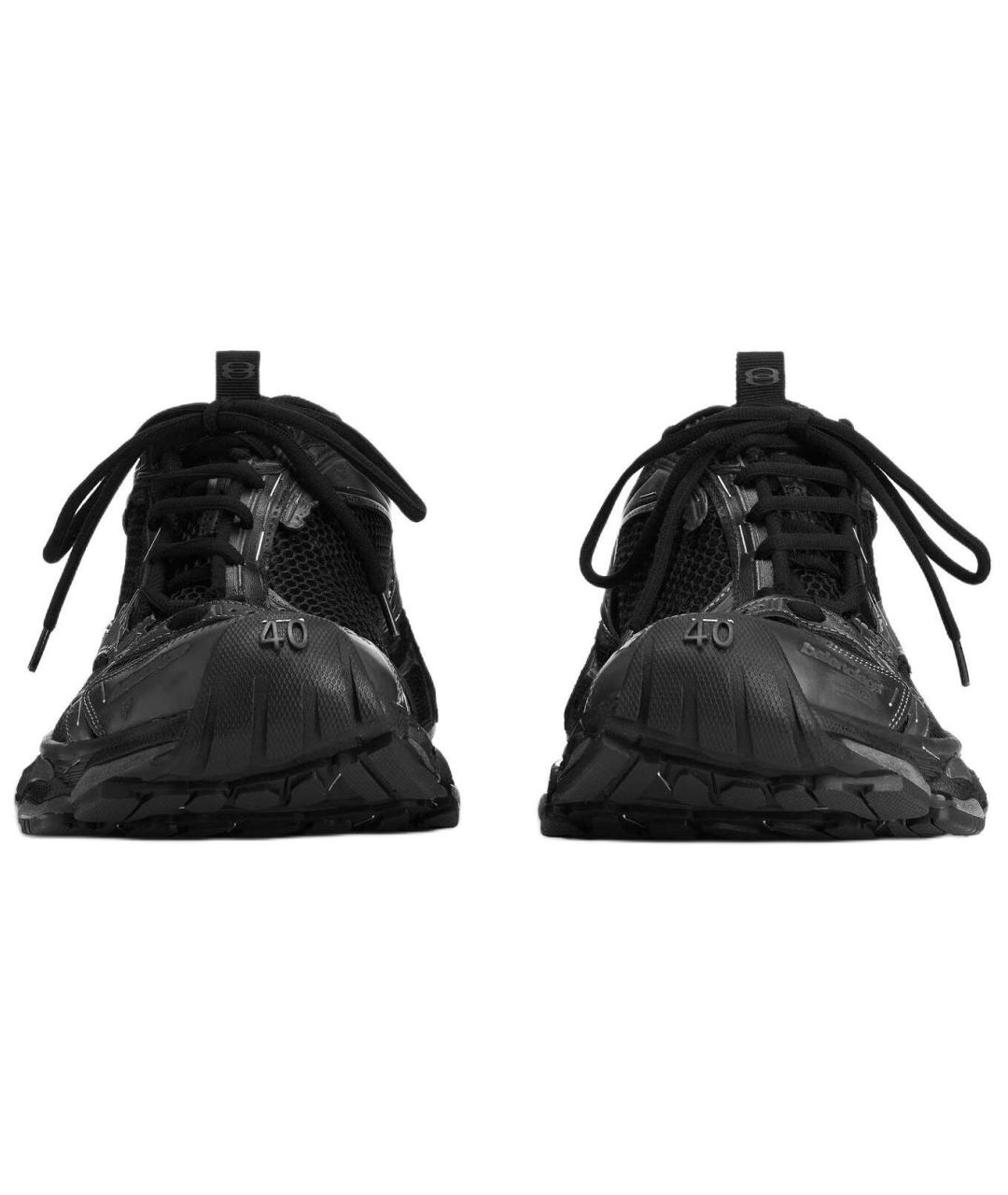 BALENCIAGA Черные низкие кроссовки / кеды, фото 4