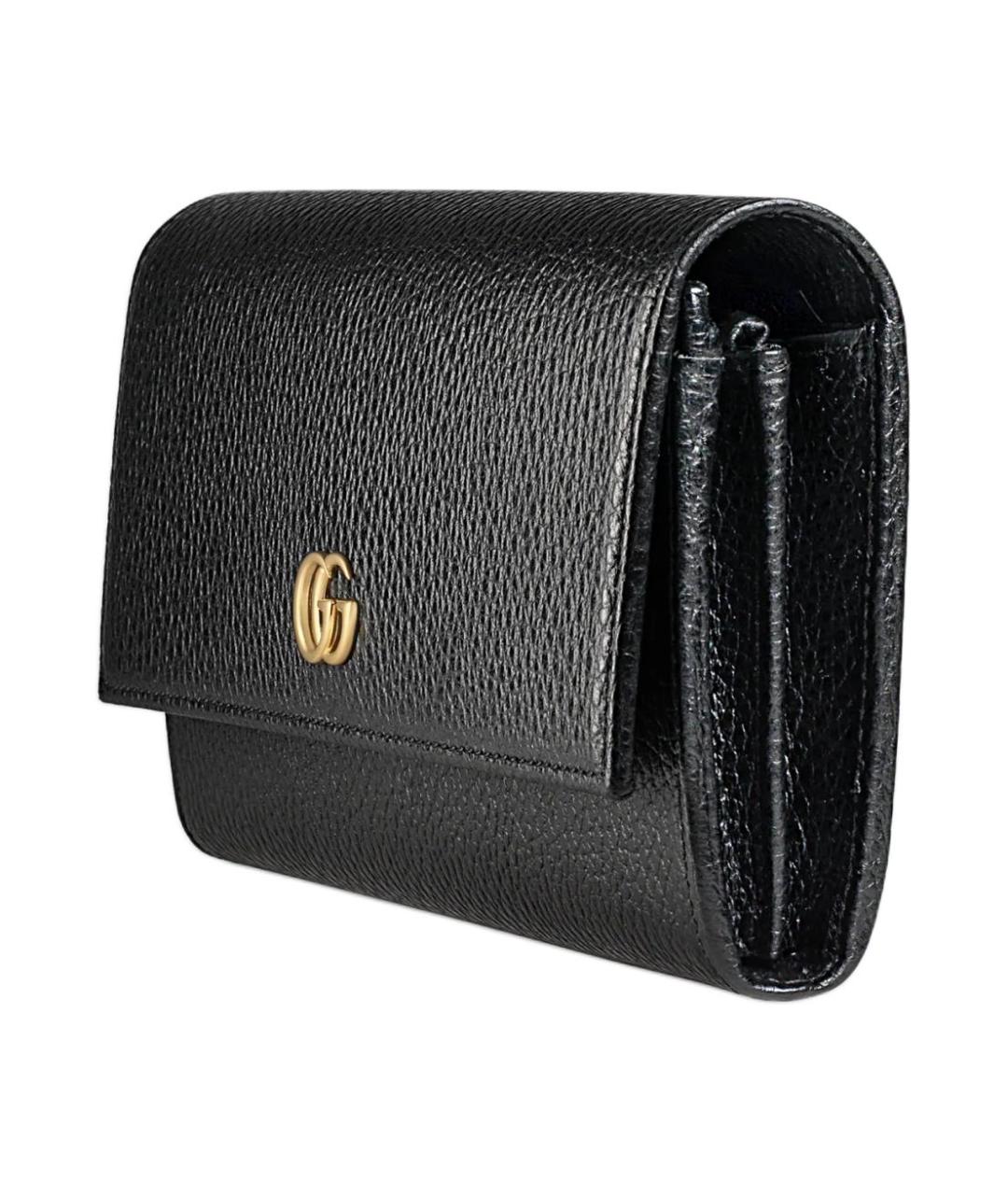 GUCCI Черный кожаный кошелек, фото 2