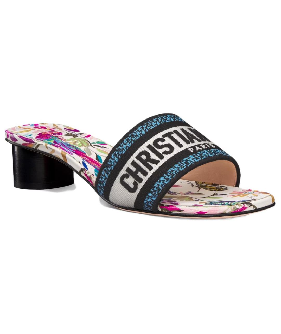 CHRISTIAN DIOR Мульти кожаные мюли, фото 3
