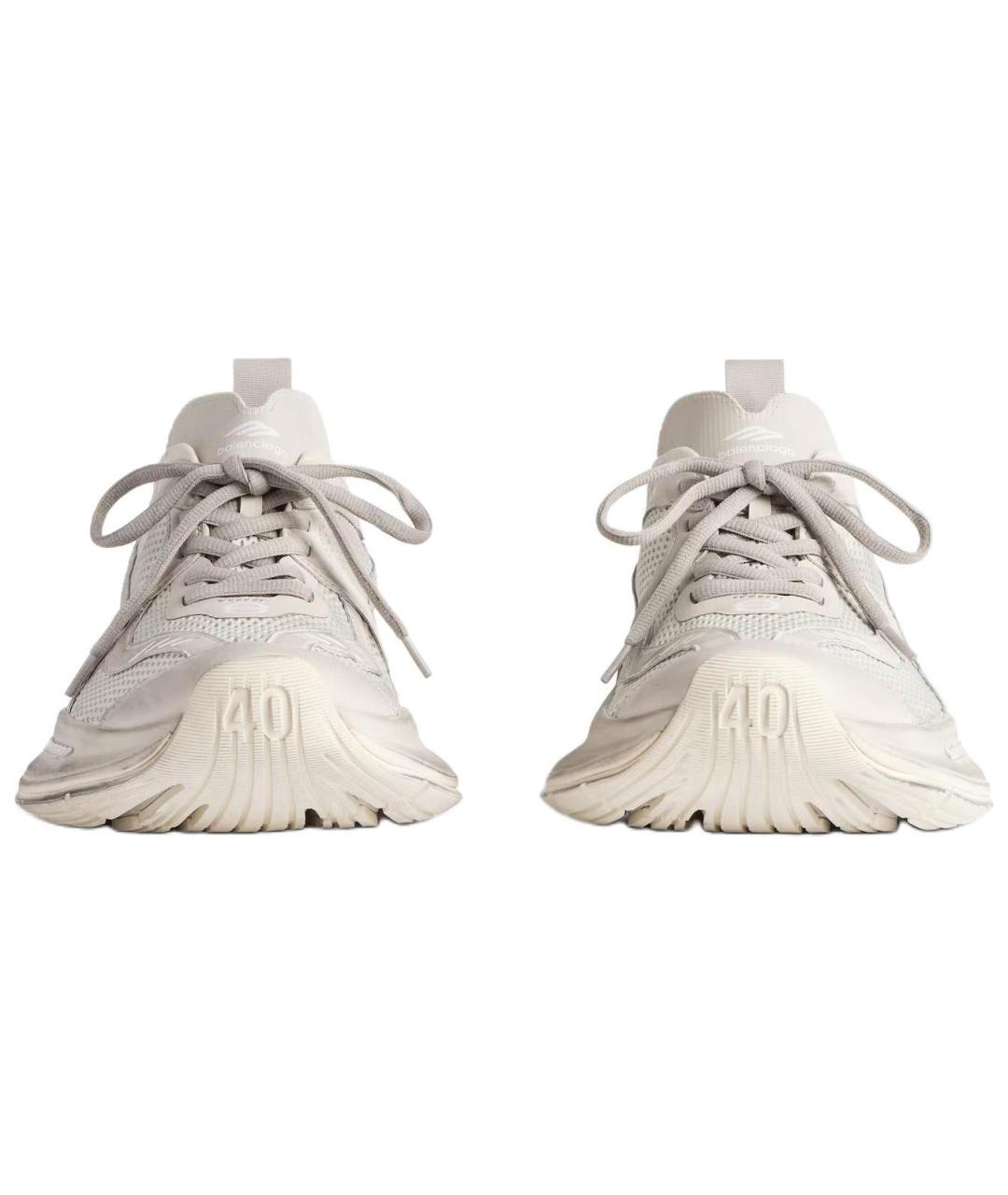 BALENCIAGA Бежевые низкие кроссовки / кеды, фото 4