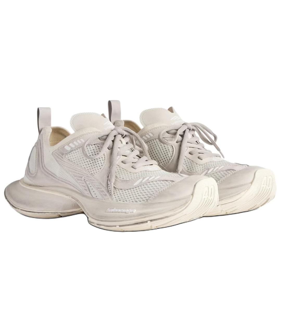 BALENCIAGA Бежевые низкие кроссовки / кеды, фото 3