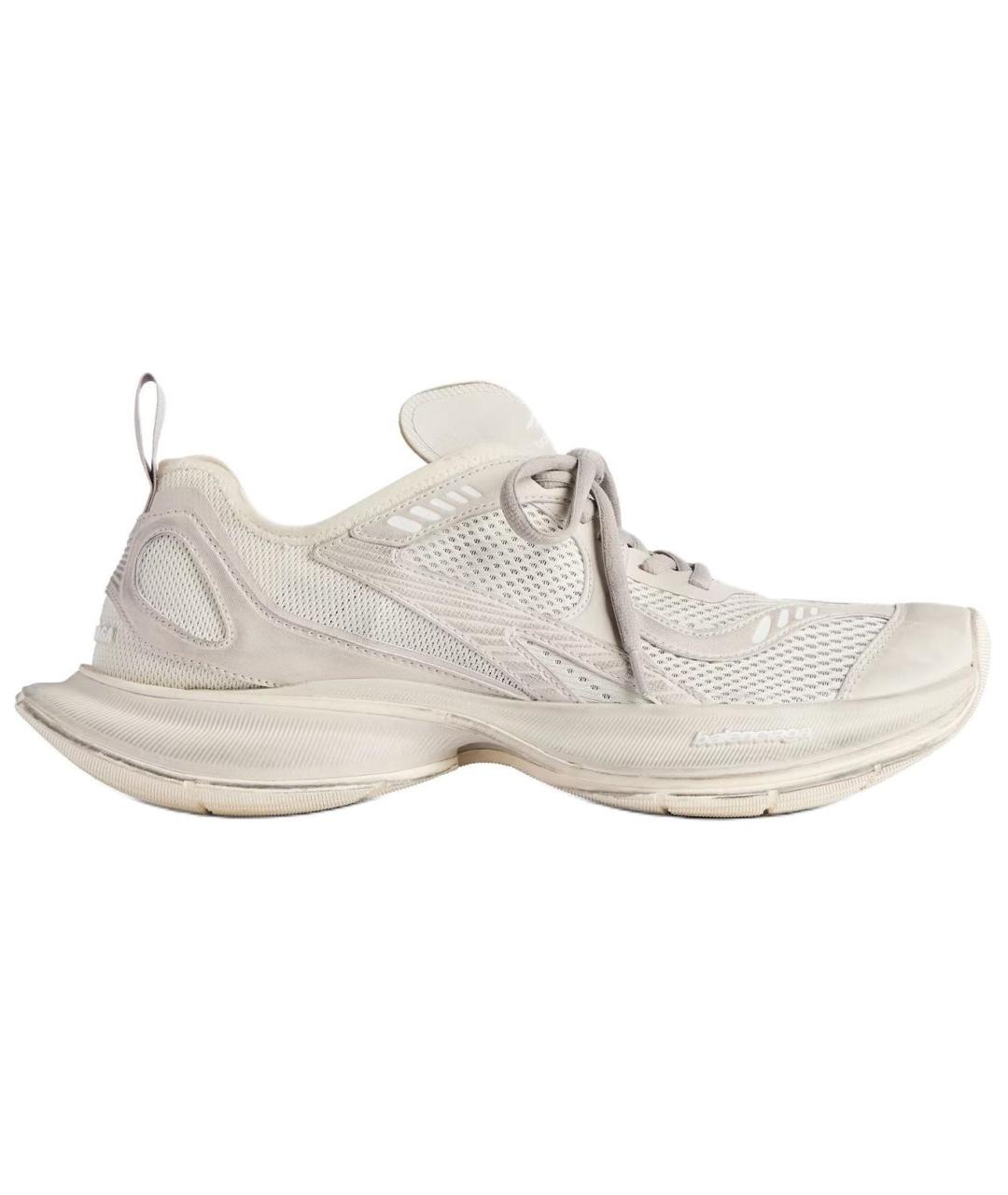 BALENCIAGA Бежевые низкие кроссовки / кеды, фото 1