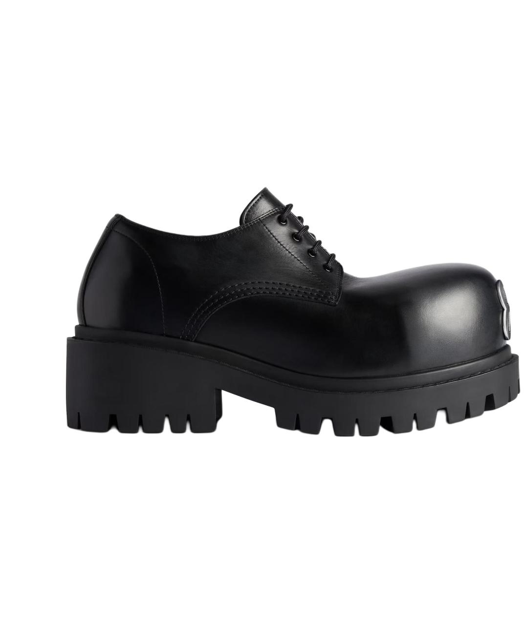 BALENCIAGA Черные лоферы, фото 1