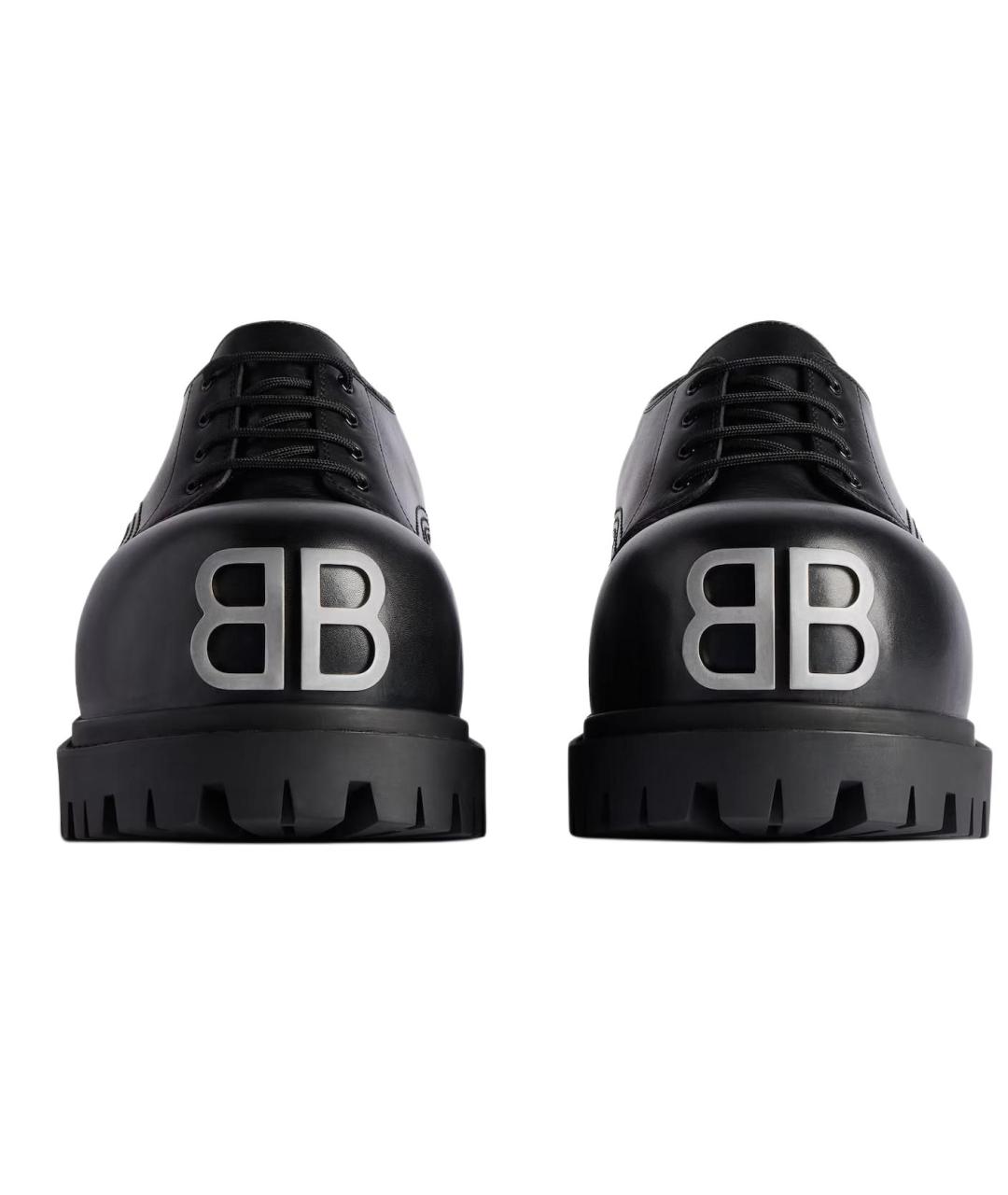 BALENCIAGA Черные лоферы, фото 4