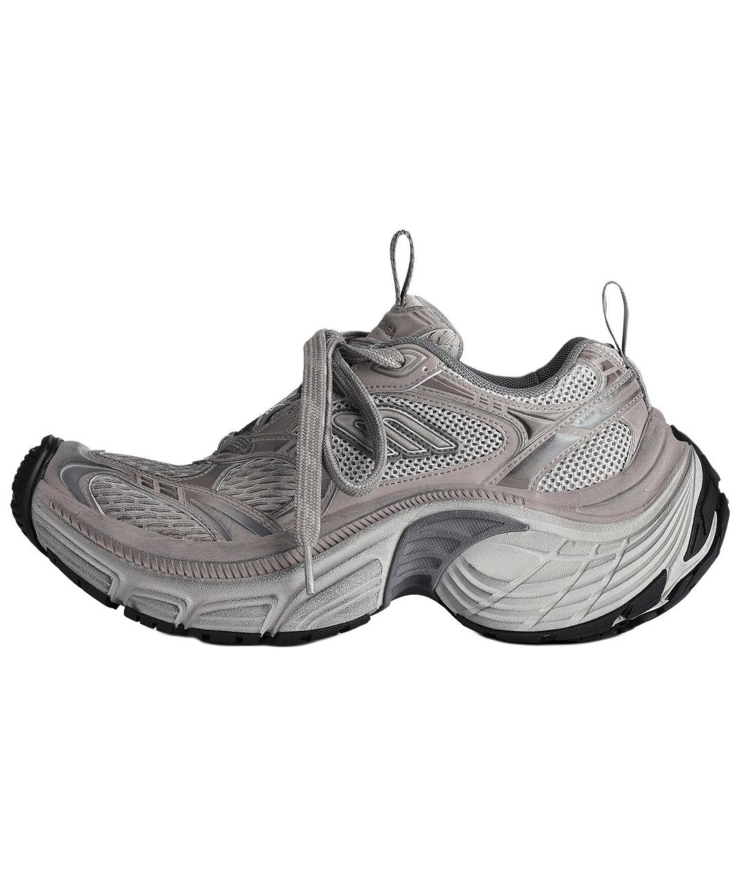 BALENCIAGA Серые низкие кроссовки / кеды, фото 2