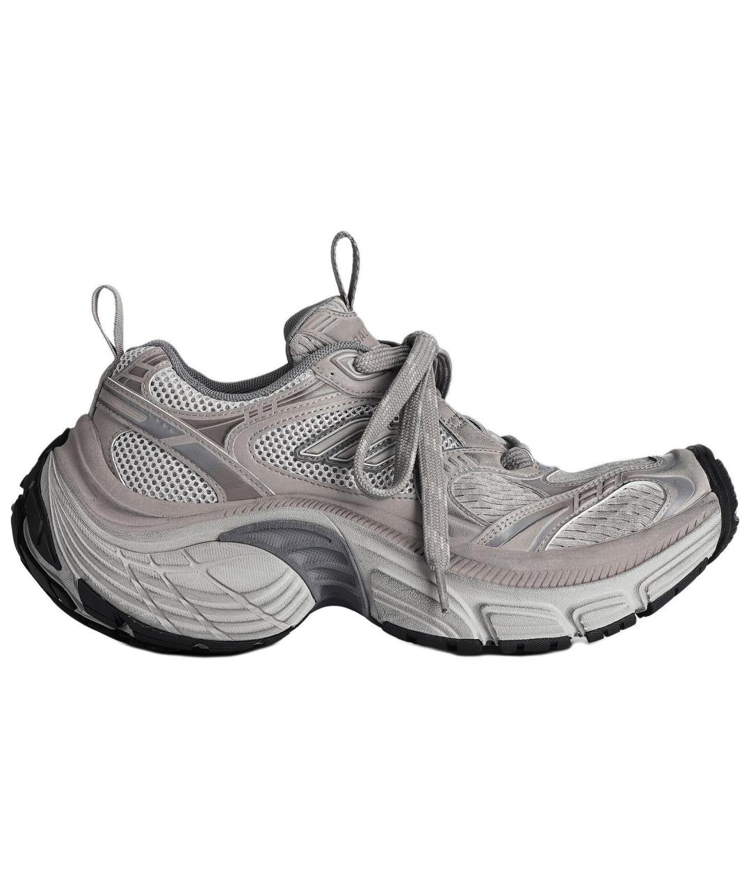 BALENCIAGA Серые низкие кроссовки / кеды, фото 1