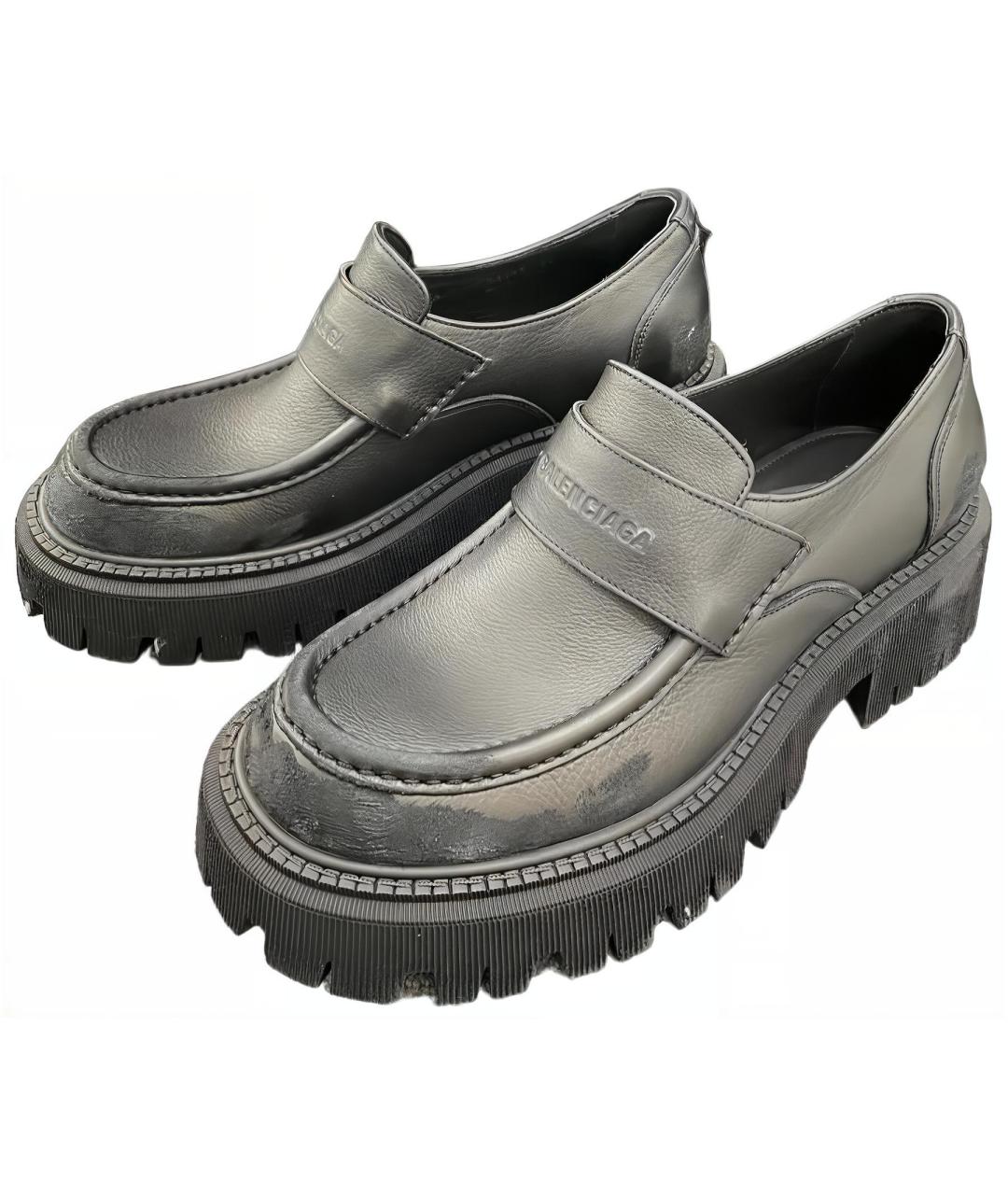 BALENCIAGA Черные лоферы, фото 3