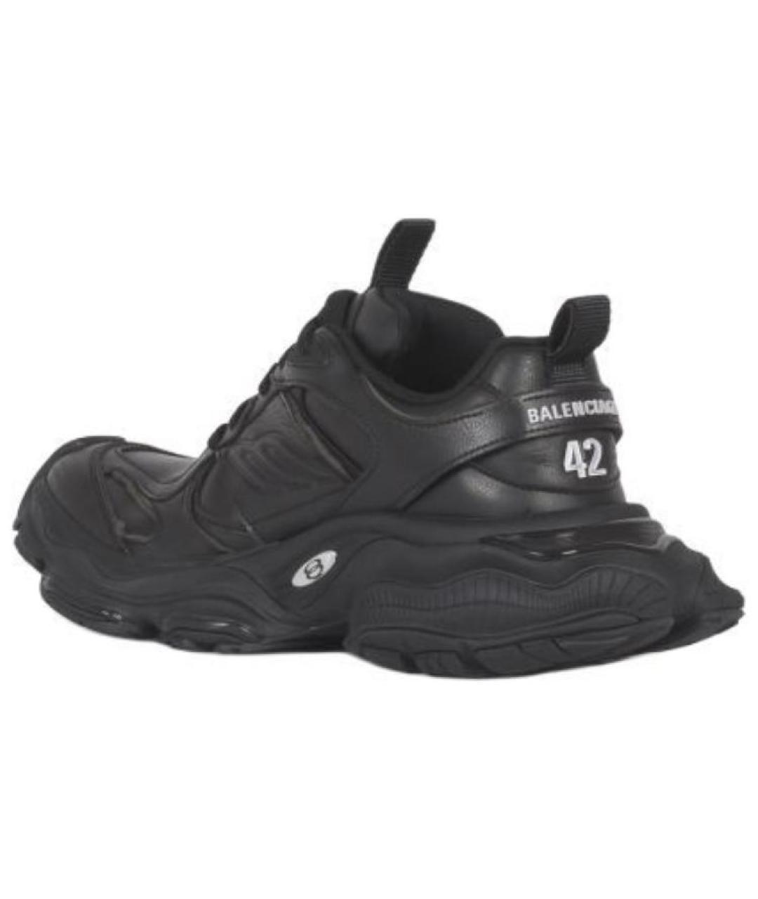 BALENCIAGA Черные низкие кроссовки / кеды, фото 4
