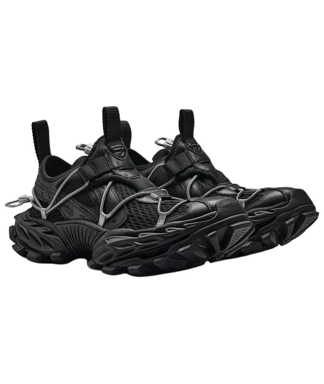 BALENCIAGA Черные низкие кроссовки / кеды, фото 3