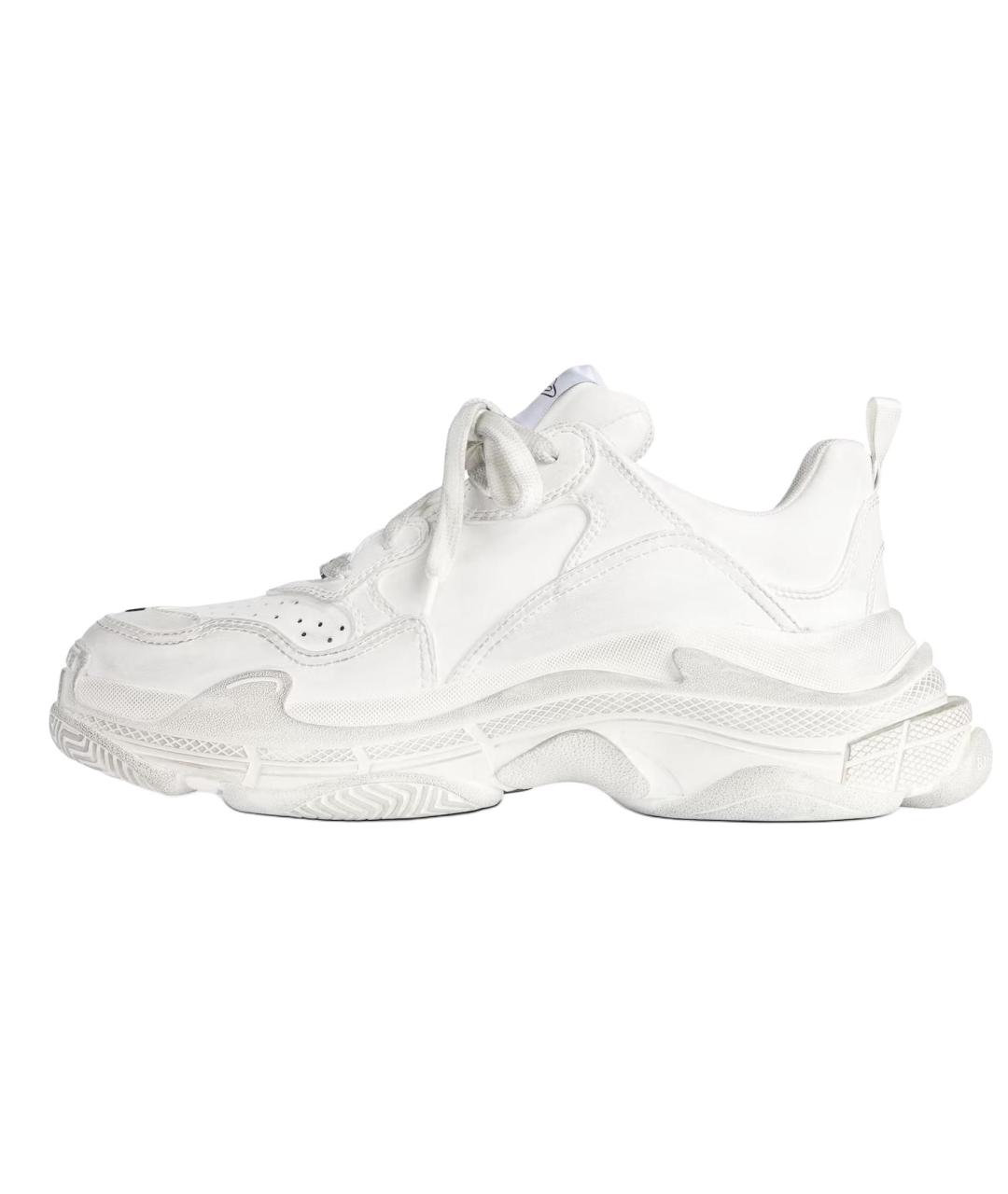 BALENCIAGA Белые низкие кроссовки / кеды, фото 2