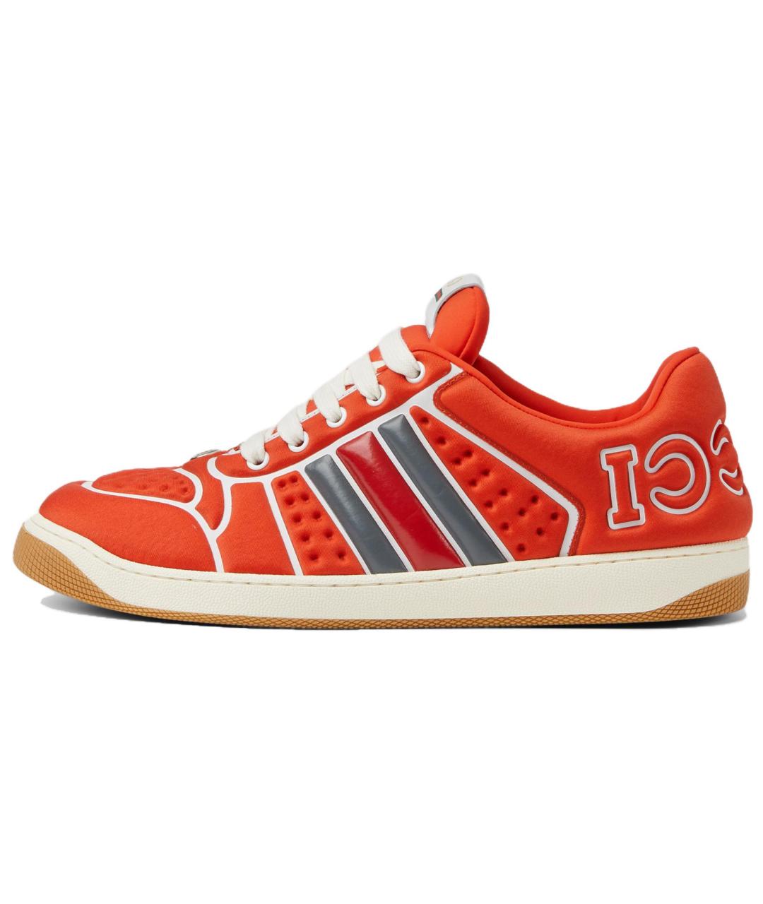 GUCCI Оранжевое низкие кроссовки / кеды, фото 2