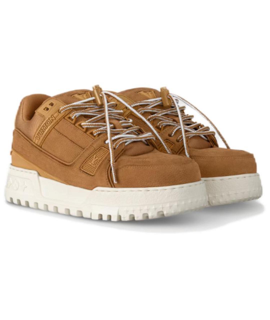 LOUIS VUITTON Коричневые низкие кроссовки / кеды, фото 4