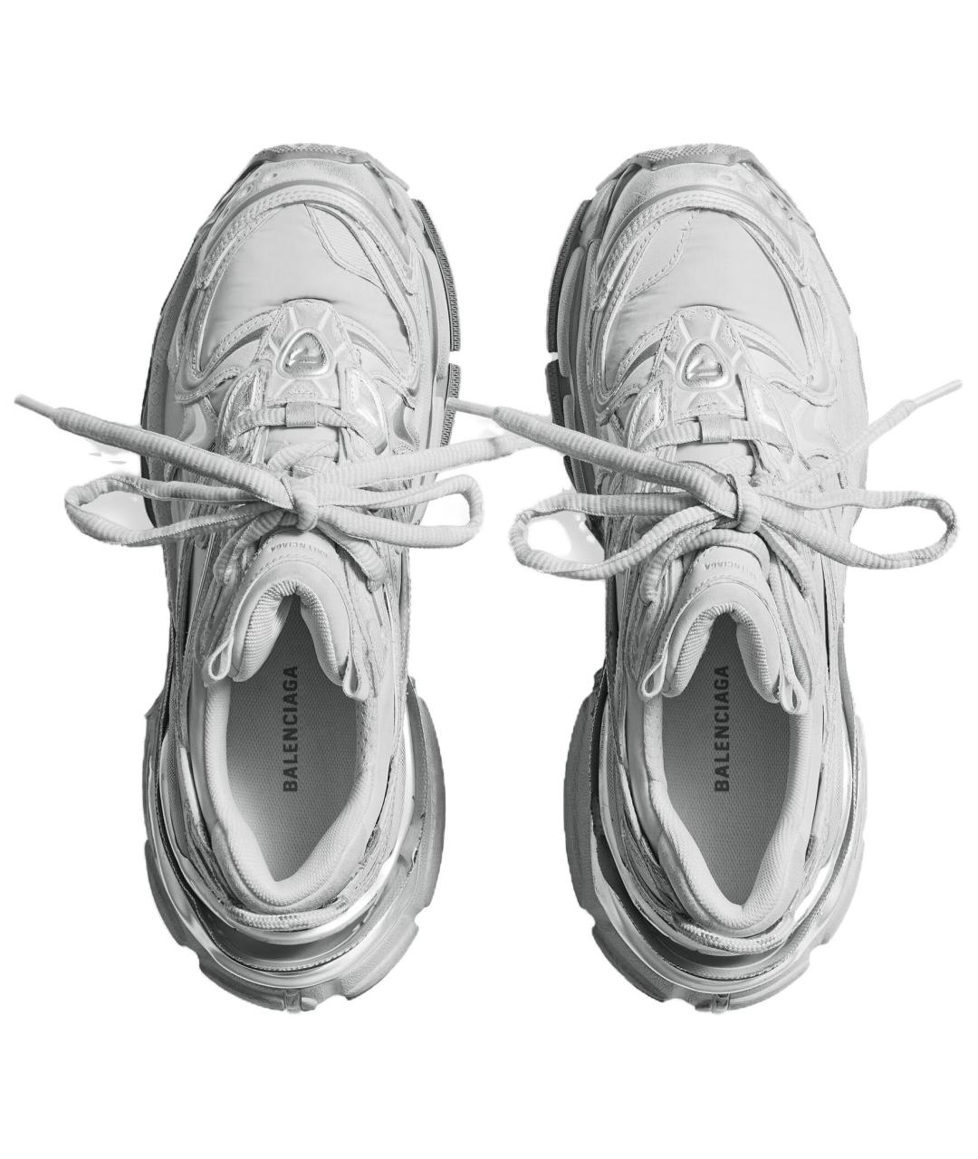 BALENCIAGA Серые низкие кроссовки / кеды, фото 6