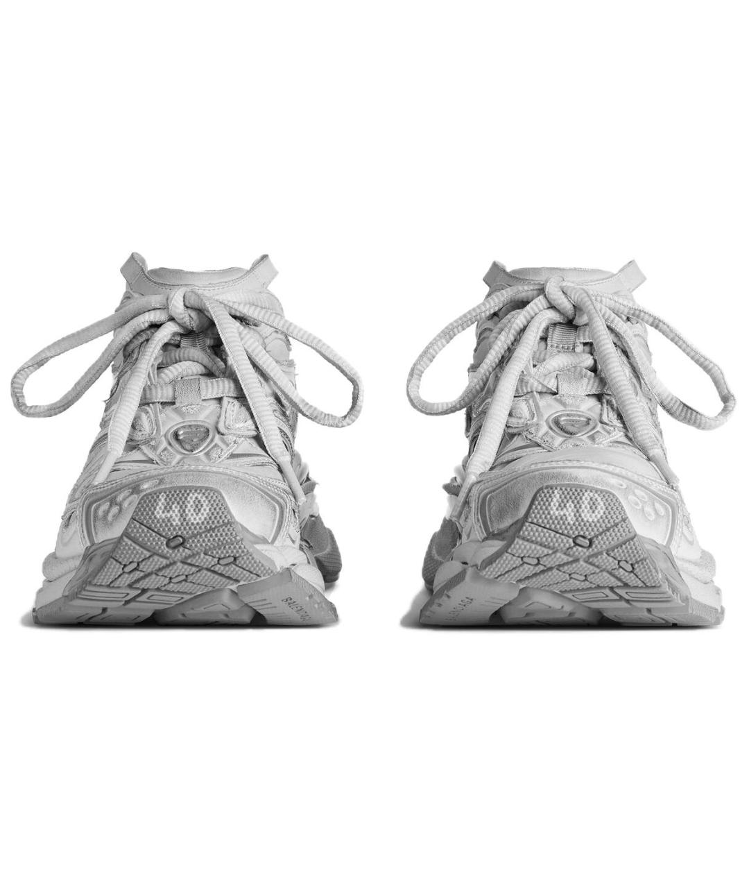 BALENCIAGA Серые низкие кроссовки / кеды, фото 4