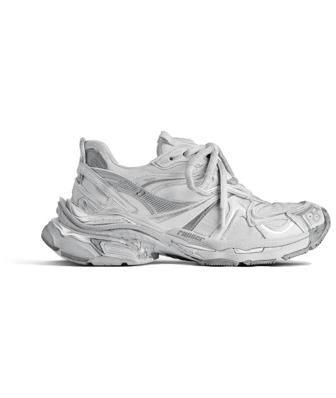 BALENCIAGA Серые низкие кроссовки / кеды, фото 1