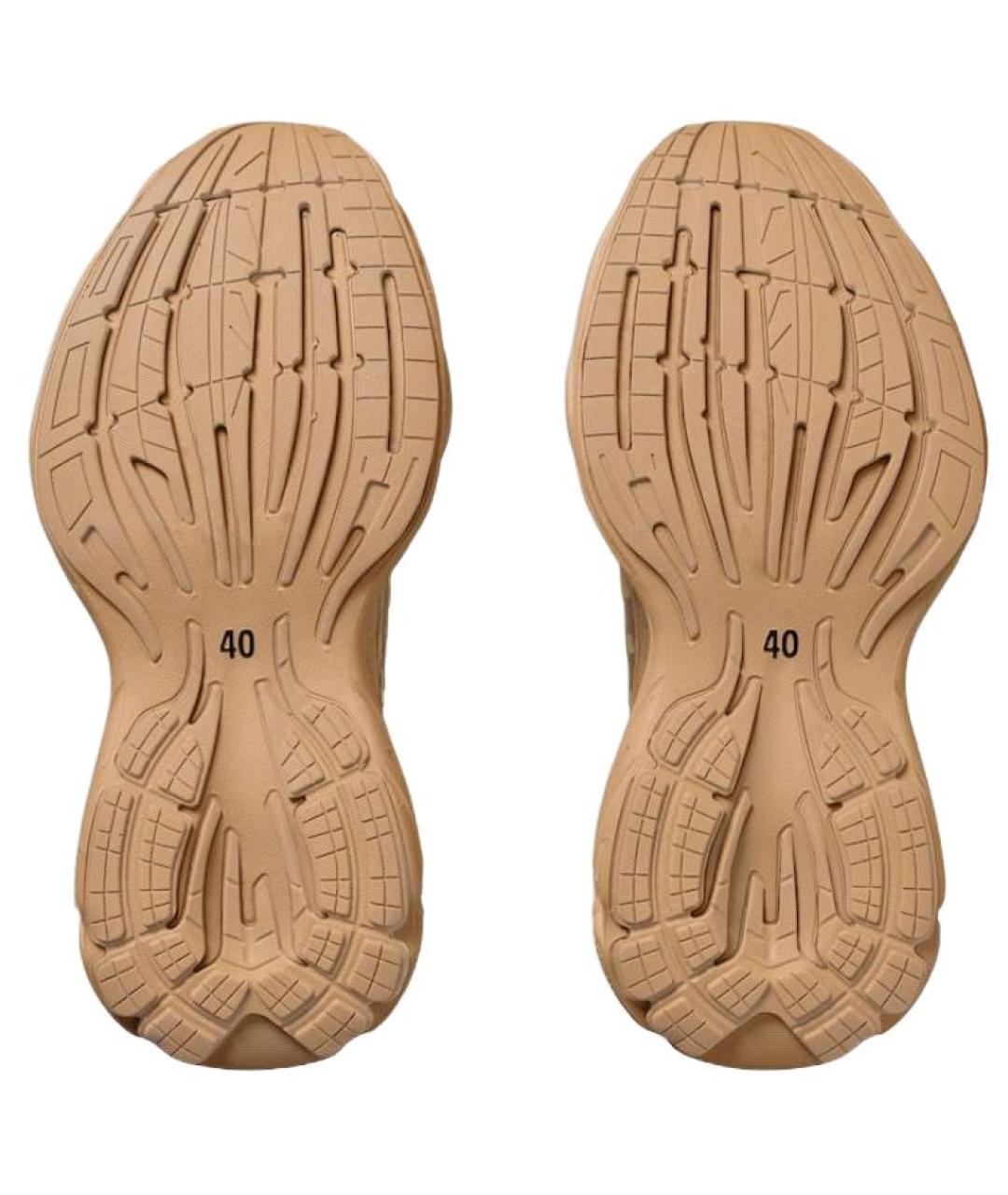 BALENCIAGA Коричневые низкие кроссовки / кеды, фото 7