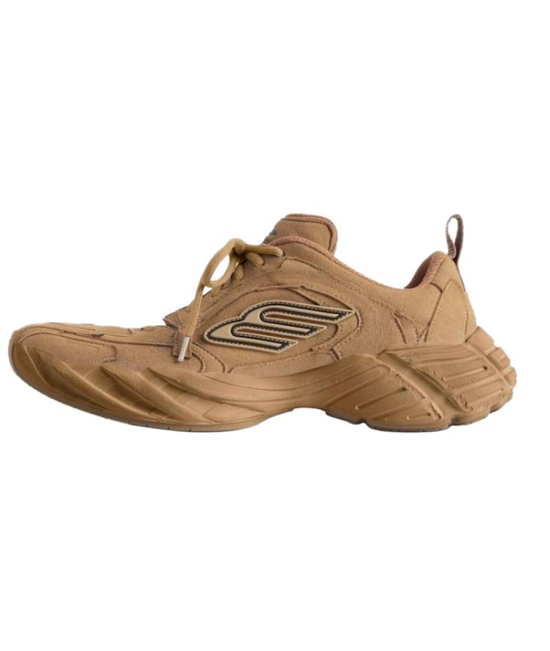 BALENCIAGA Коричневые низкие кроссовки / кеды, фото 2