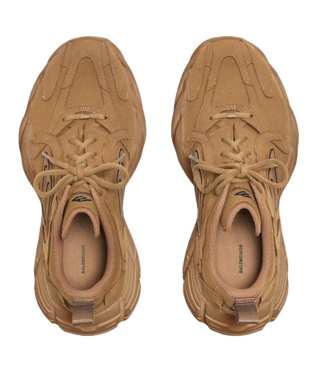 BALENCIAGA Коричневые низкие кроссовки / кеды, фото 5