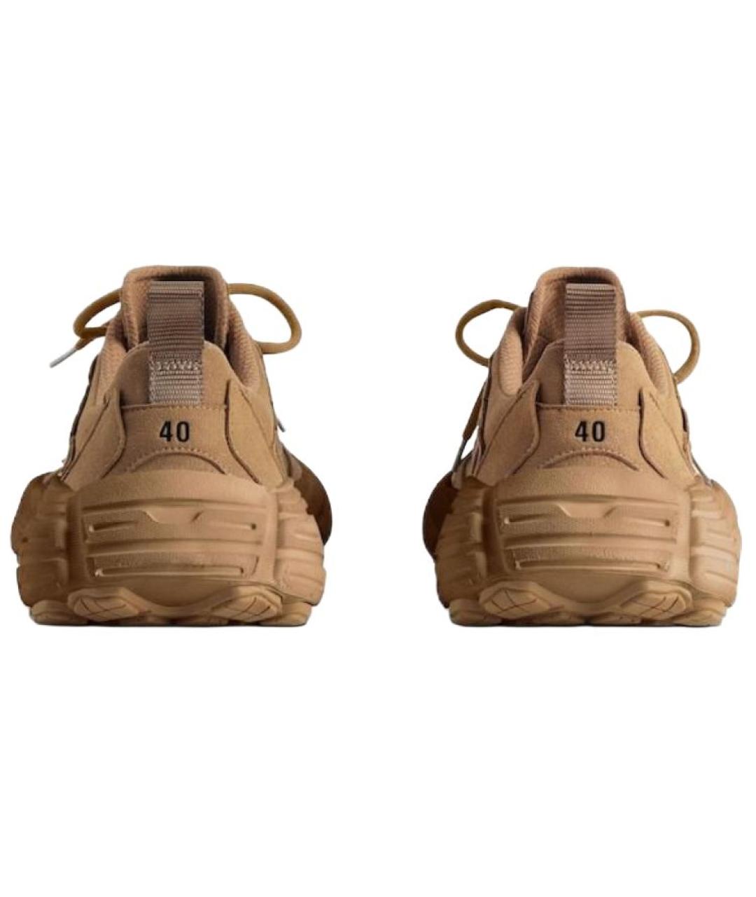 BALENCIAGA Коричневые низкие кроссовки / кеды, фото 6