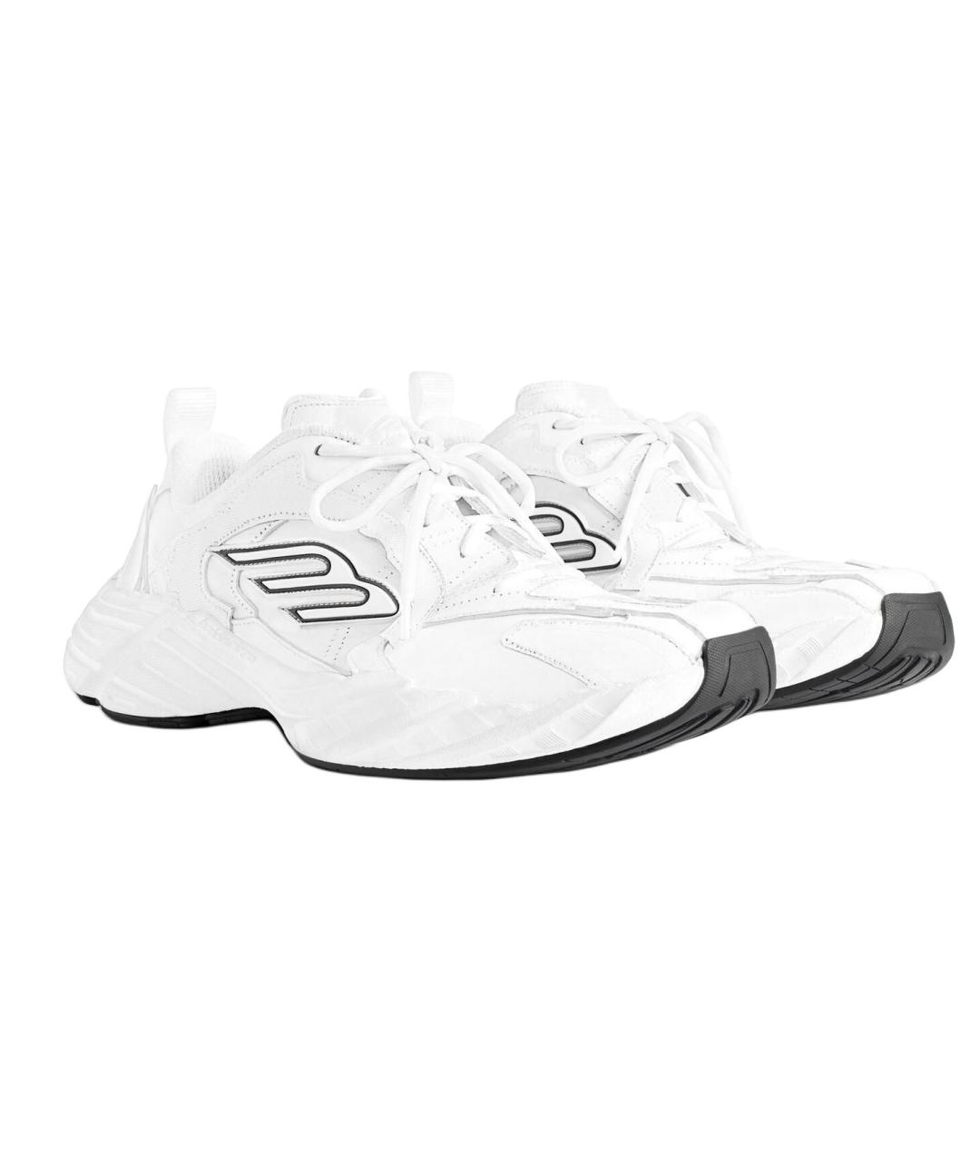 BALENCIAGA Белые низкие кроссовки / кеды, фото 3