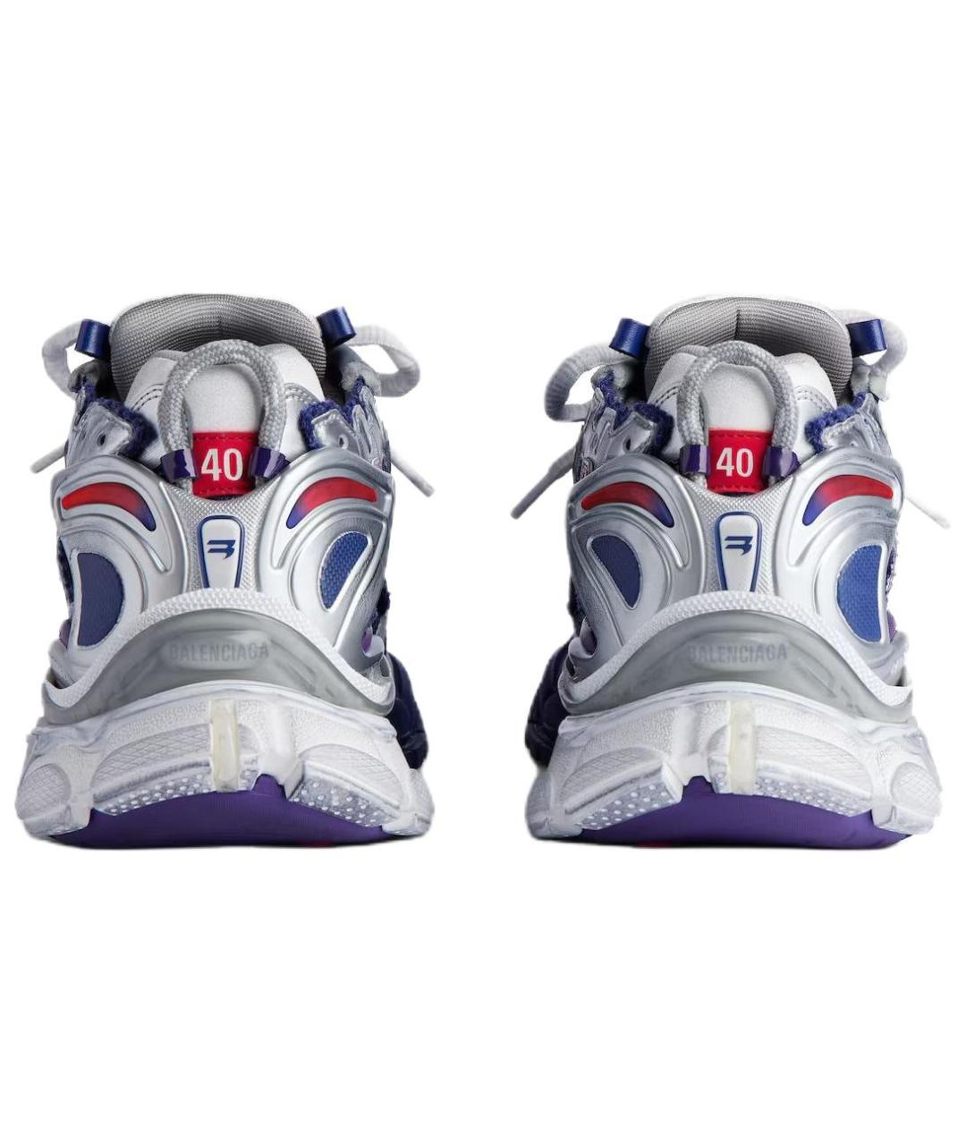 BALENCIAGA Синие низкие кроссовки / кеды, фото 7