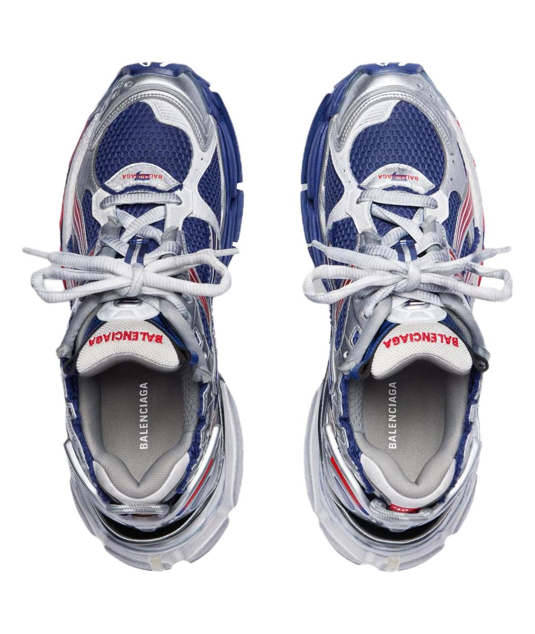 BALENCIAGA Синие низкие кроссовки / кеды, фото 6