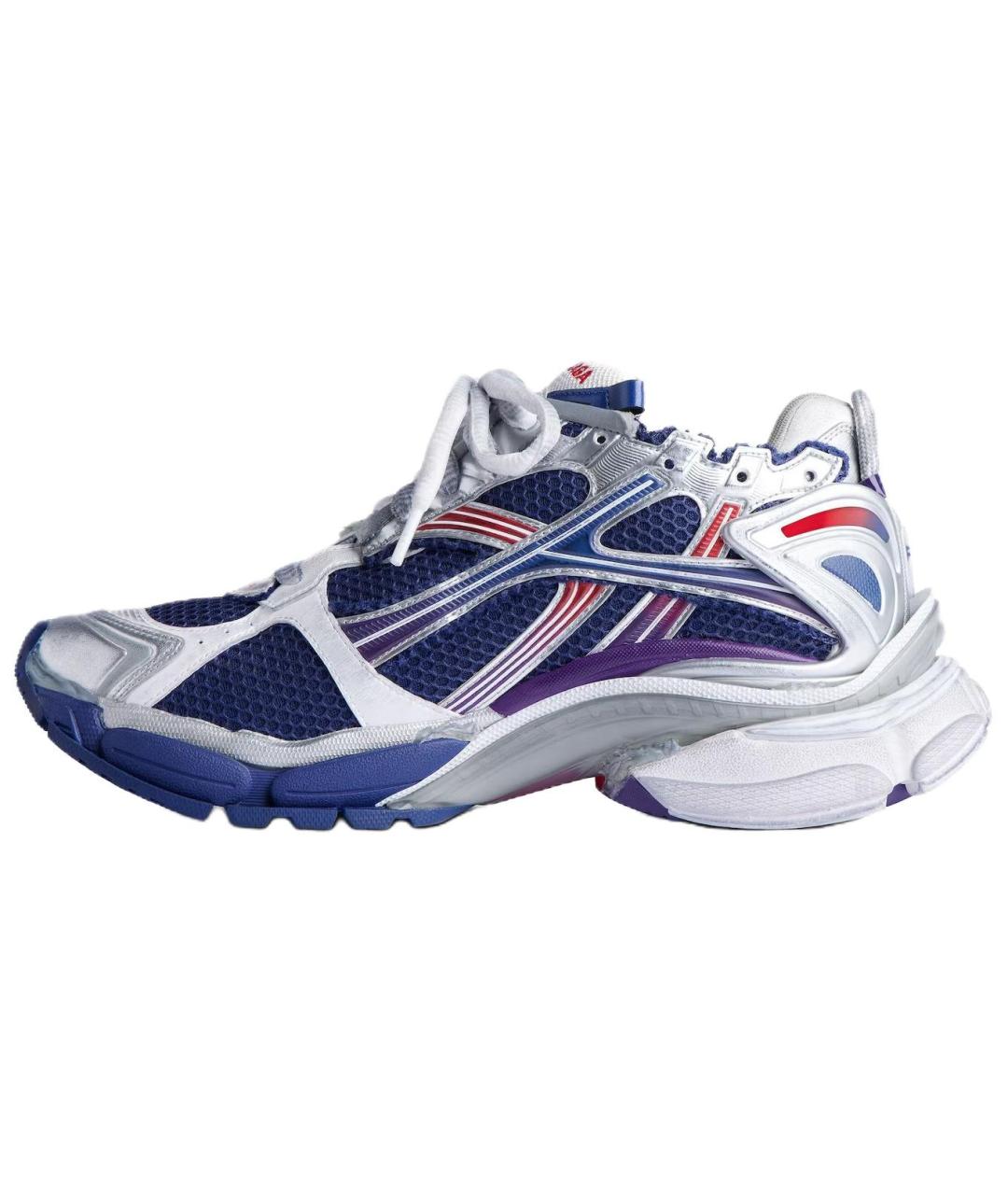 BALENCIAGA Синие низкие кроссовки / кеды, фото 3