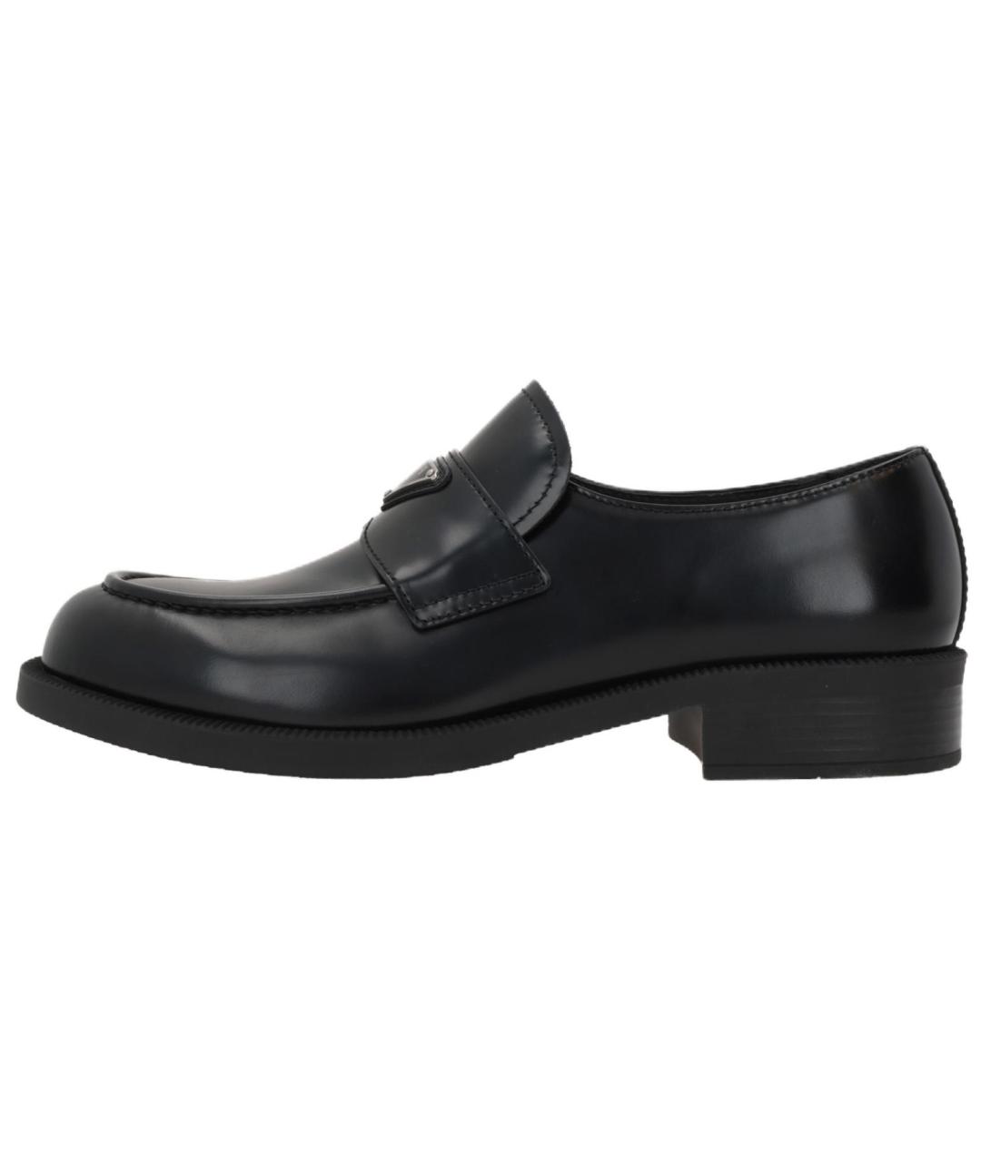 PRADA Черные кожаные лоферы, фото 2