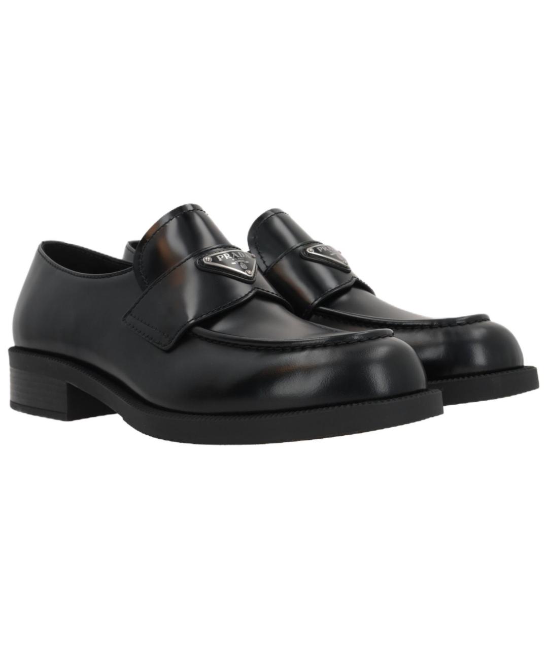 PRADA Черные кожаные лоферы, фото 3