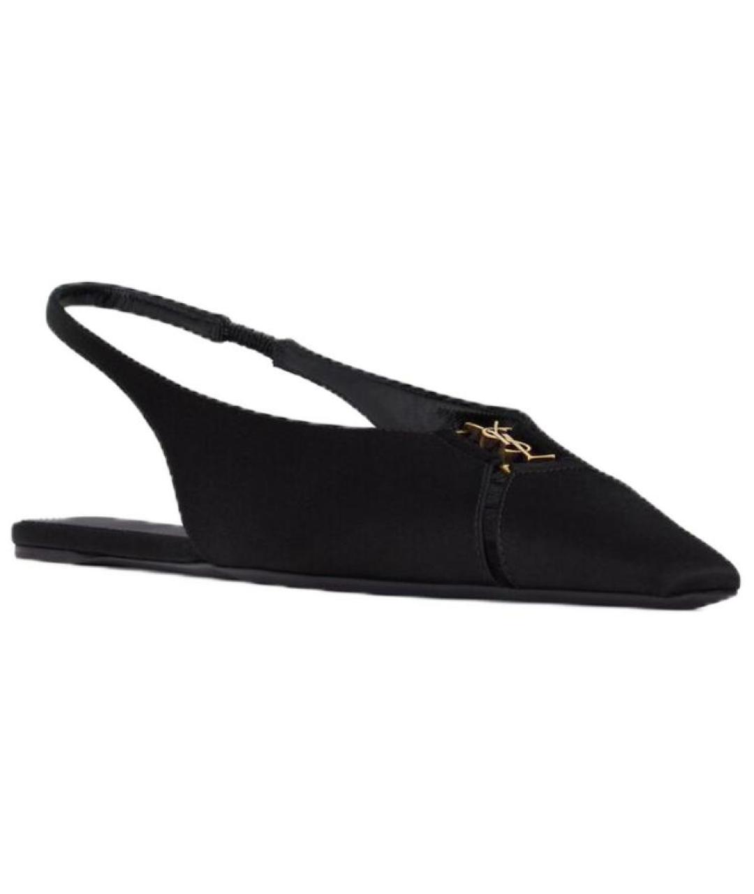 SAINT LAURENT Черные балетки, фото 3