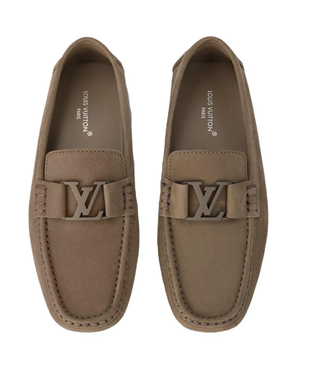 LOUIS VUITTON Коричневые лоферы, фото 5