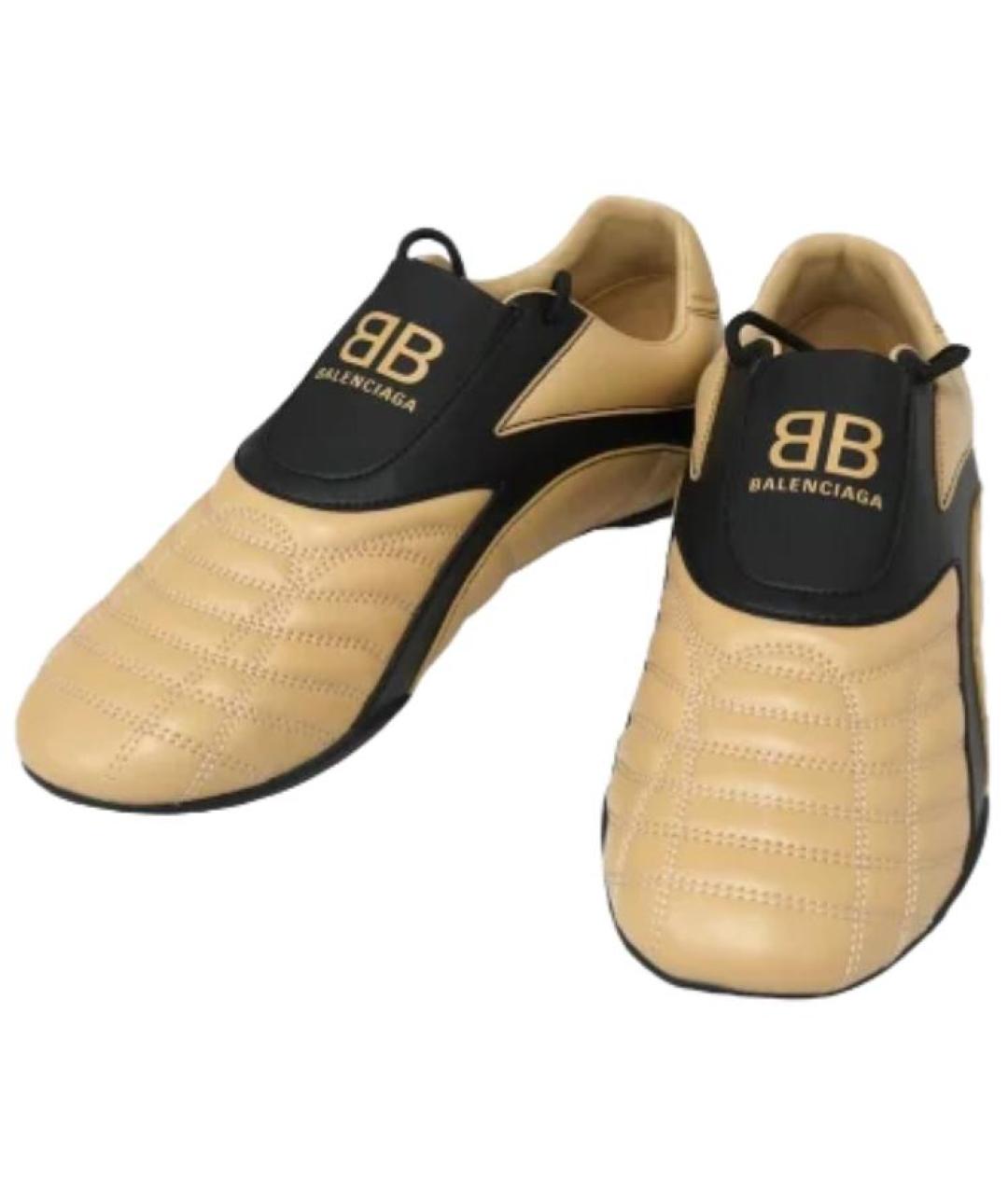BALENCIAGA Бежевые кеды, фото 3