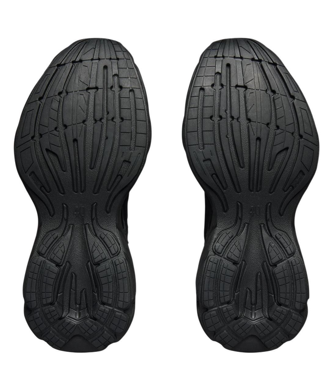 BALENCIAGA Черные кожаные низкие кроссовки / кеды, фото 7