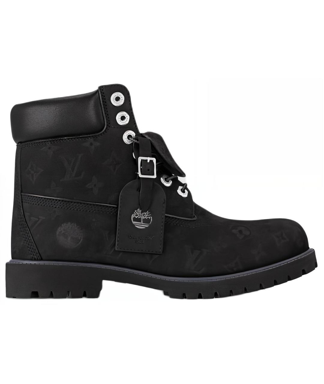 LOUIS VUITTON Черные кожаные полусапоги, фото 1