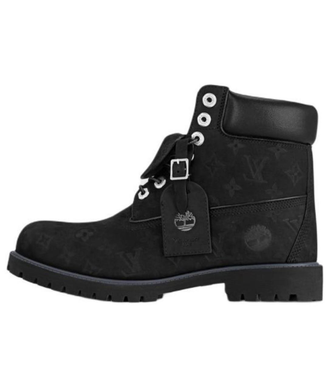 LOUIS VUITTON Черные кожаные полусапоги, фото 2