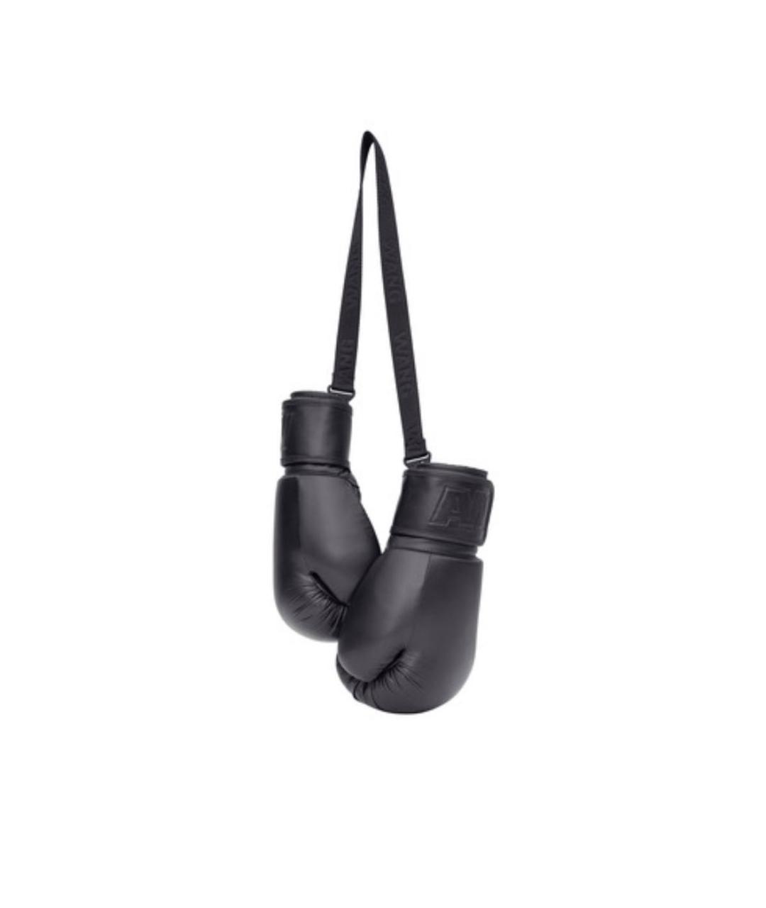 ALEXANDER WANG Черные кожаные перчатки, фото 7