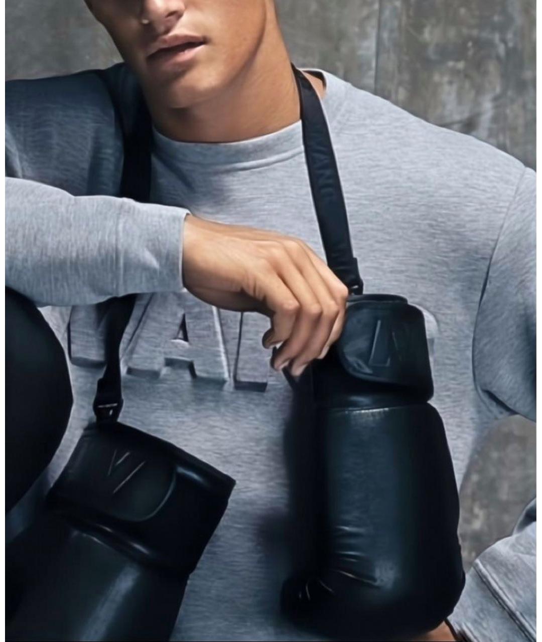 ALEXANDER WANG Черные кожаные перчатки, фото 6
