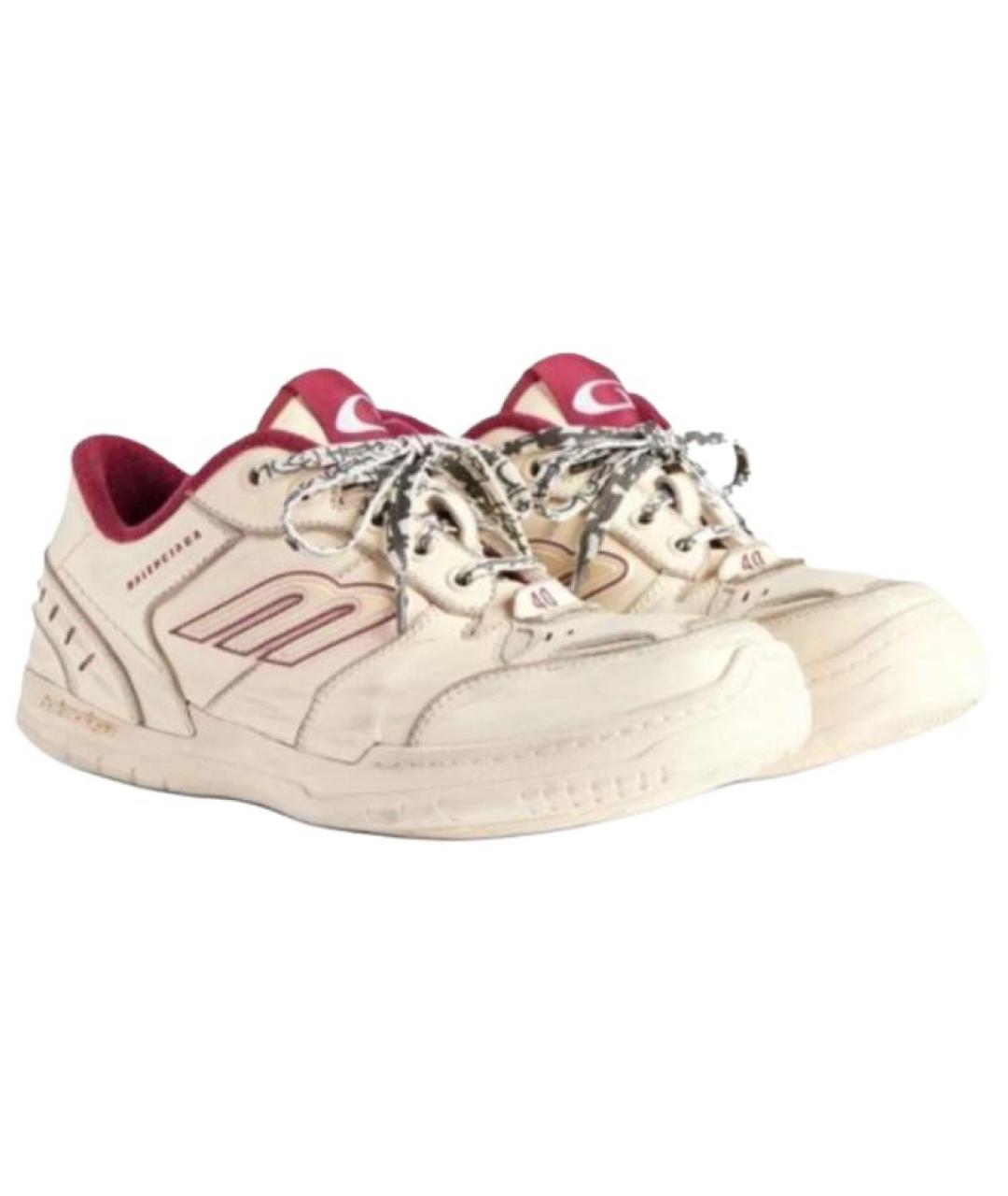 BALENCIAGA Бежевые низкие кроссовки / кеды, фото 3