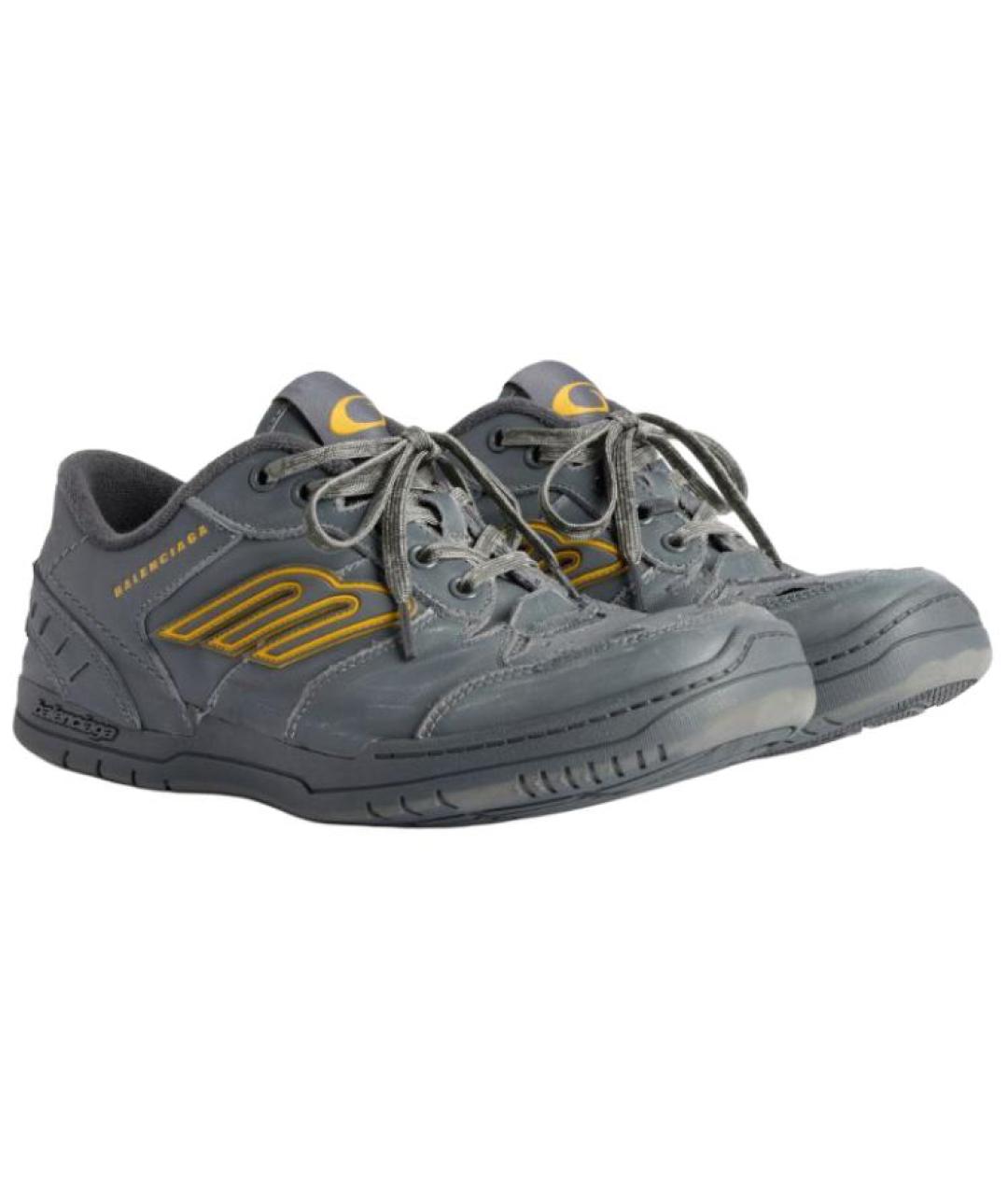 BALENCIAGA Серые низкие кроссовки / кеды, фото 3