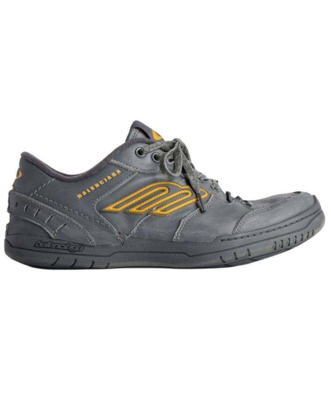 BALENCIAGA Серые низкие кроссовки / кеды, фото 1