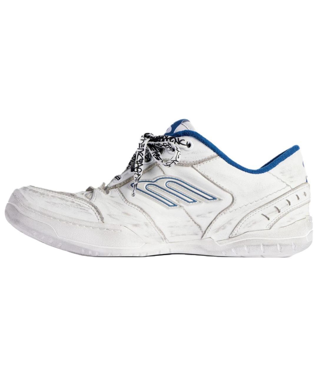 BALENCIAGA Белые низкие кроссовки / кеды, фото 2