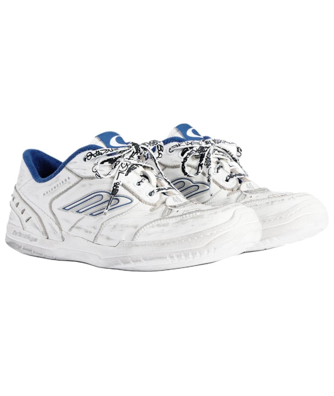 BALENCIAGA Белые низкие кроссовки / кеды, фото 3